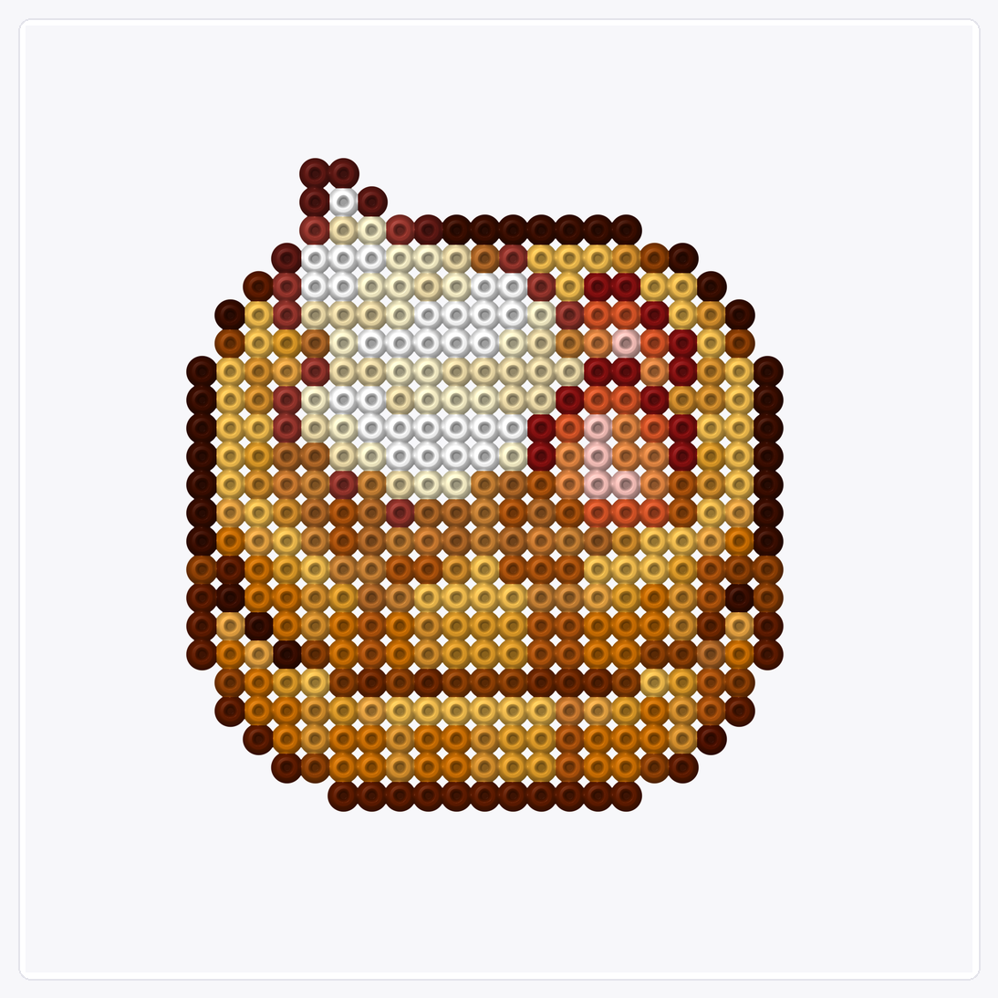 Waffle — Perler Bead Pattern — 32×32 perler bead pattern chart