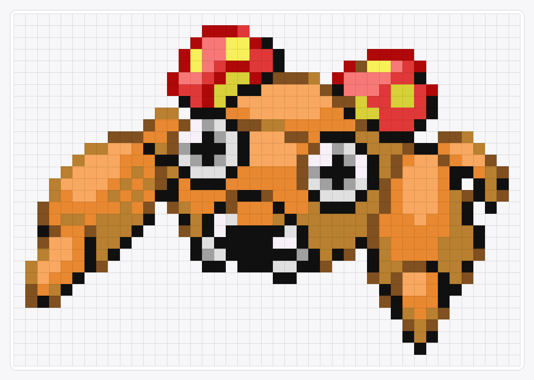 #046 Paras — 30×43 loom bead pattern chart