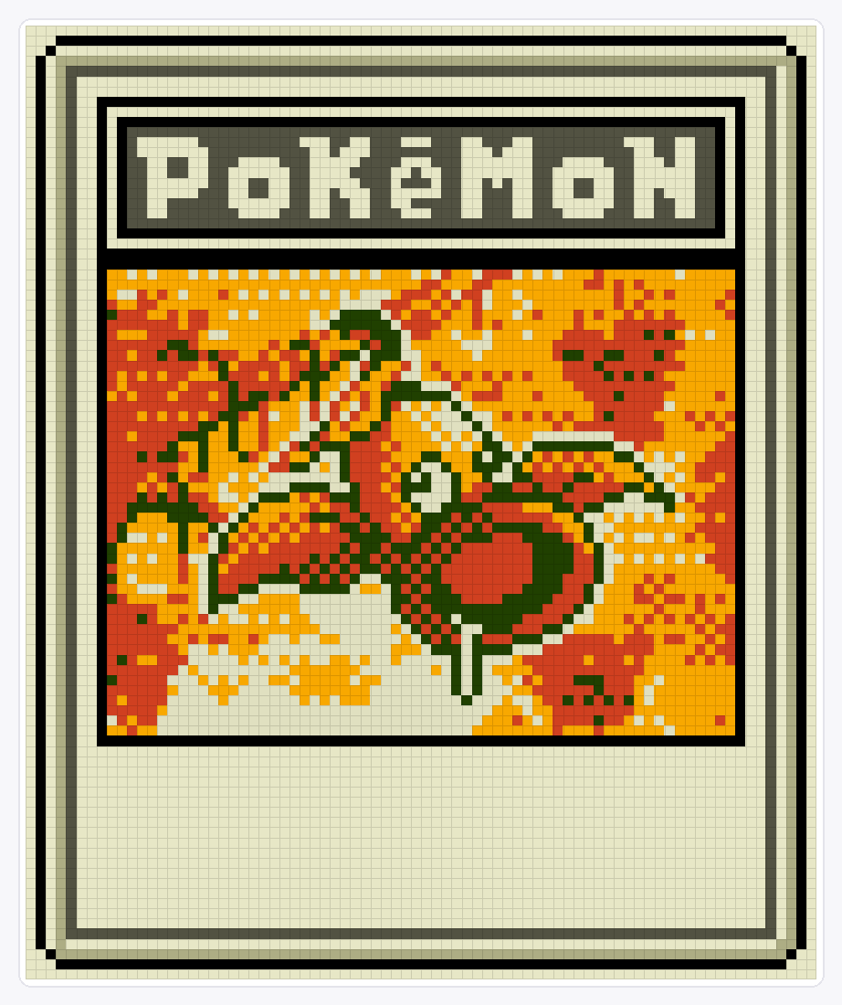 #070 Weepinbell TCG — 94×78 loom bead pattern chart