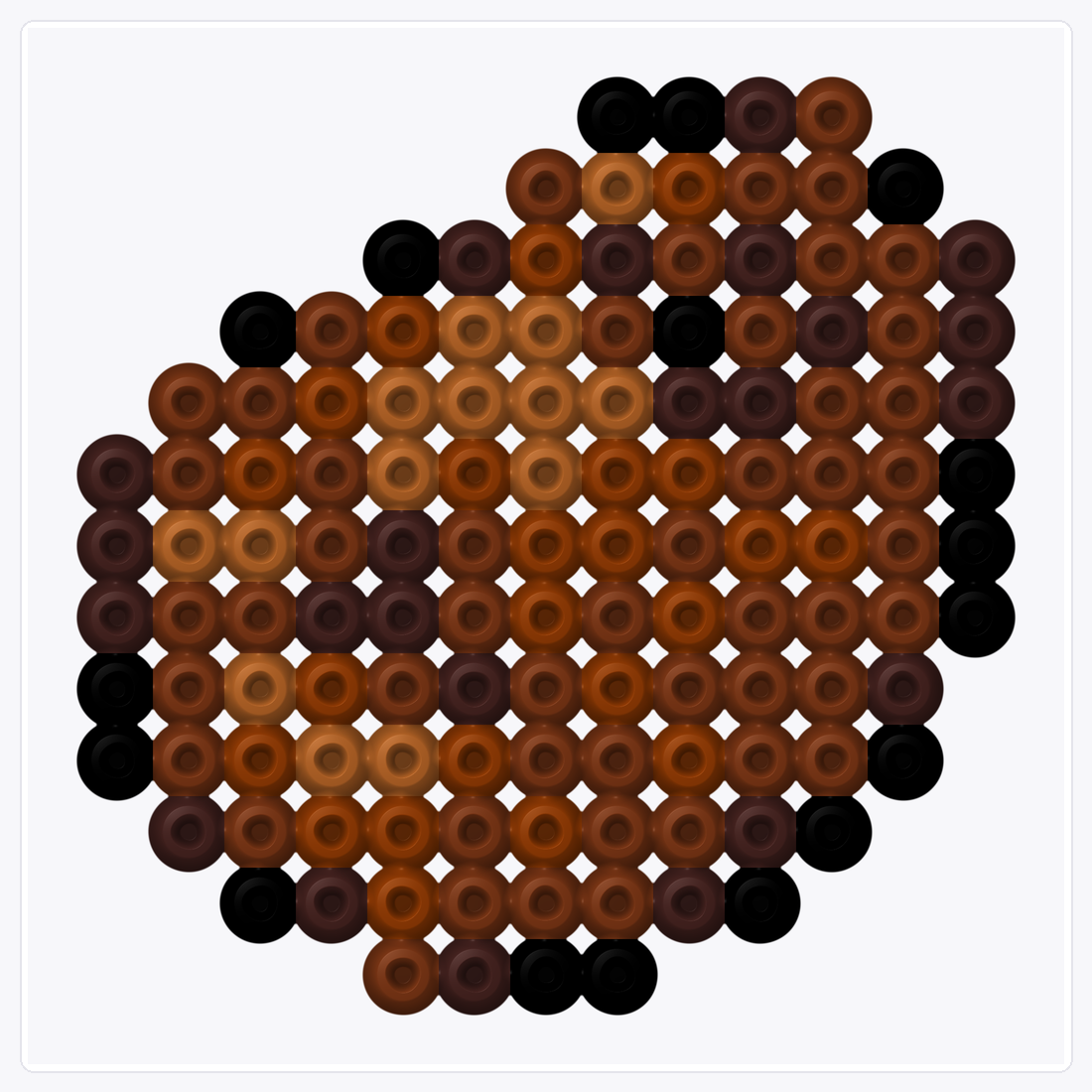 Potato — Perler Bead Pattern — 13×13 perler bead pattern chart