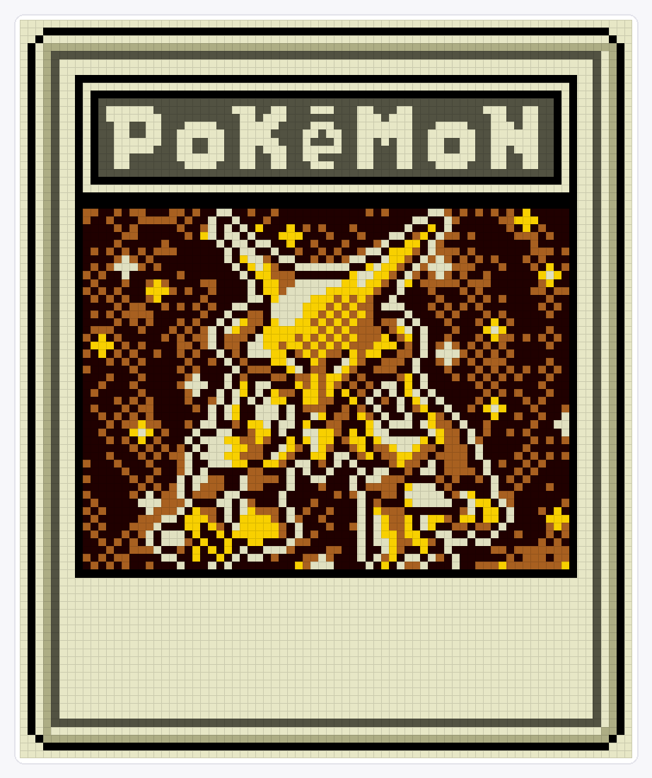 #065 Alakazam TCG — 94×78 loom bead pattern chart