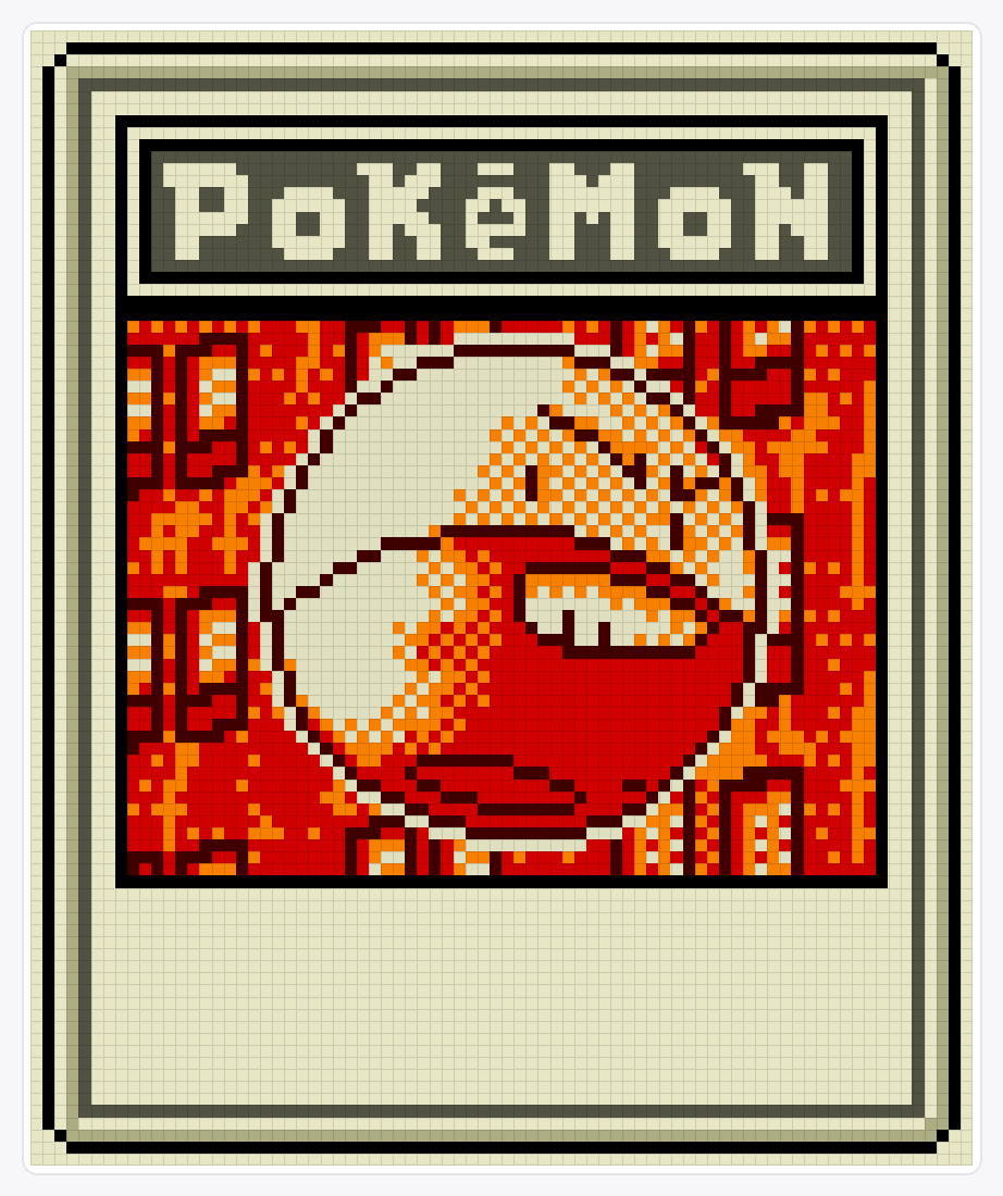 #101 Electrode TCG — 94×78 loom bead pattern chart