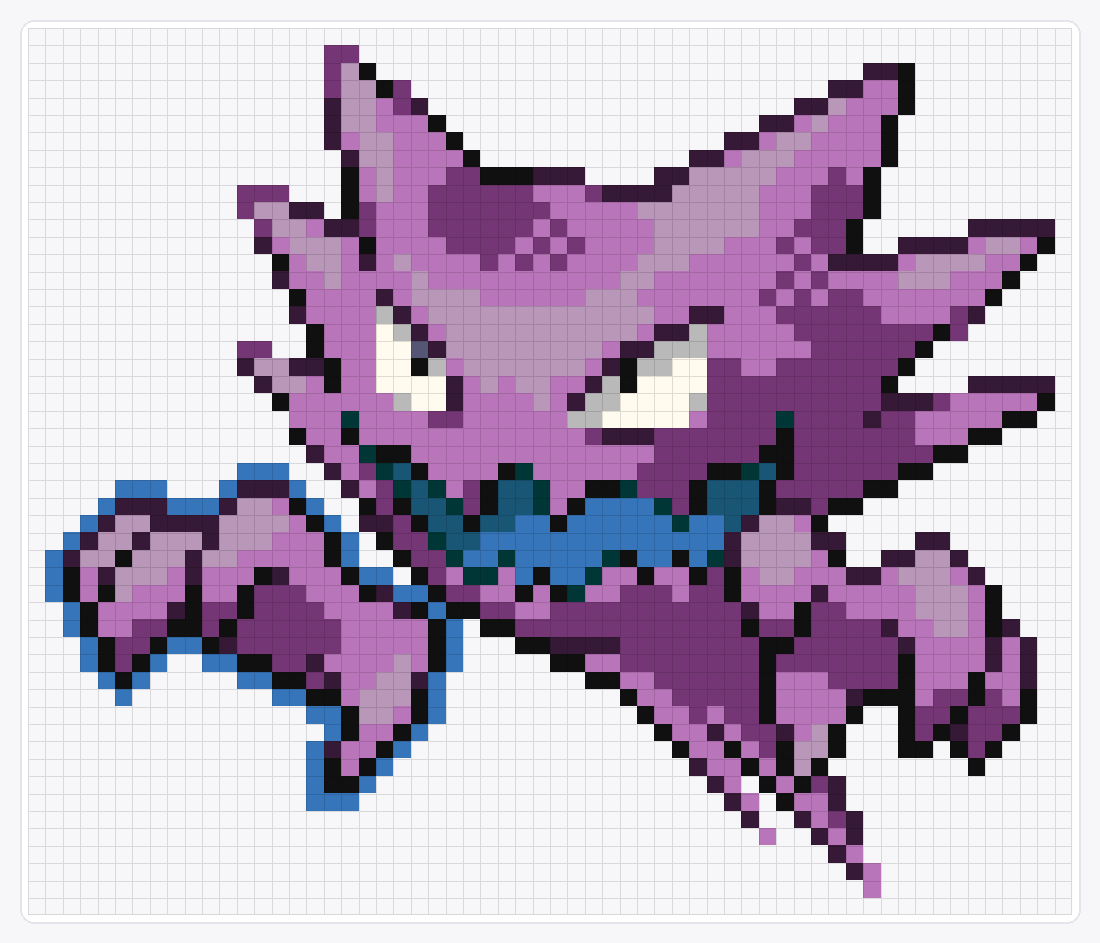 #093 Haunter Shiny — 51×60 loom bead pattern chart