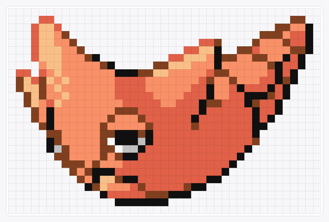 #011 Metapod Shiny — 27×41 loom bead pattern chart