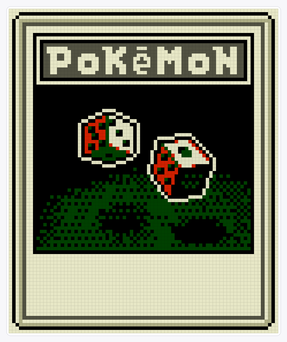 Gambler TCG — 94×78 loom bead pattern chart