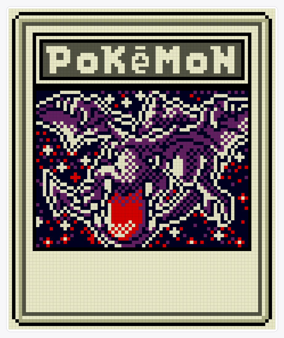 #142 Aerodactyl TCG — 94×78 loom bead pattern chart