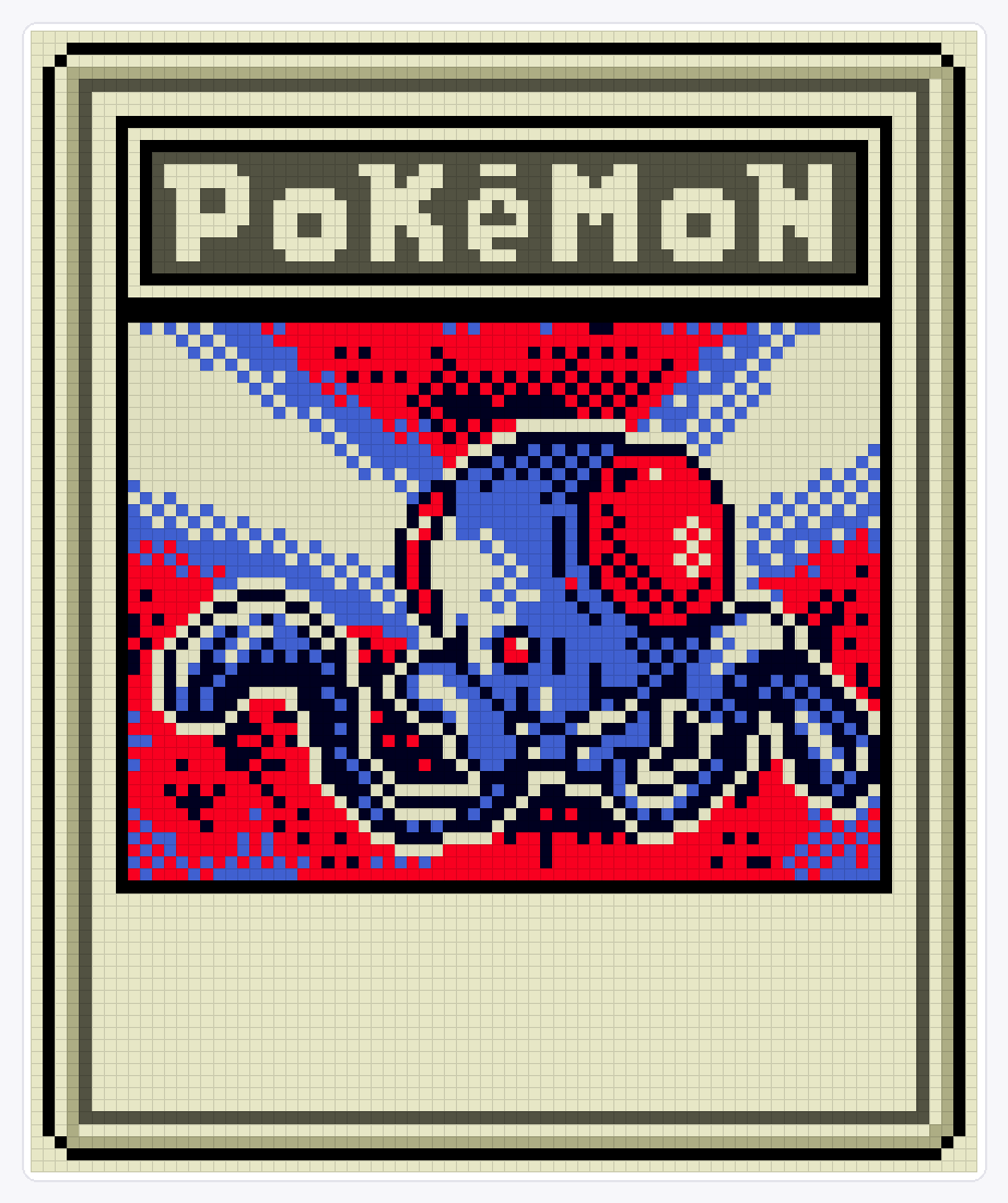 #072 Tentacool TCG — 94×78 loom bead pattern chart