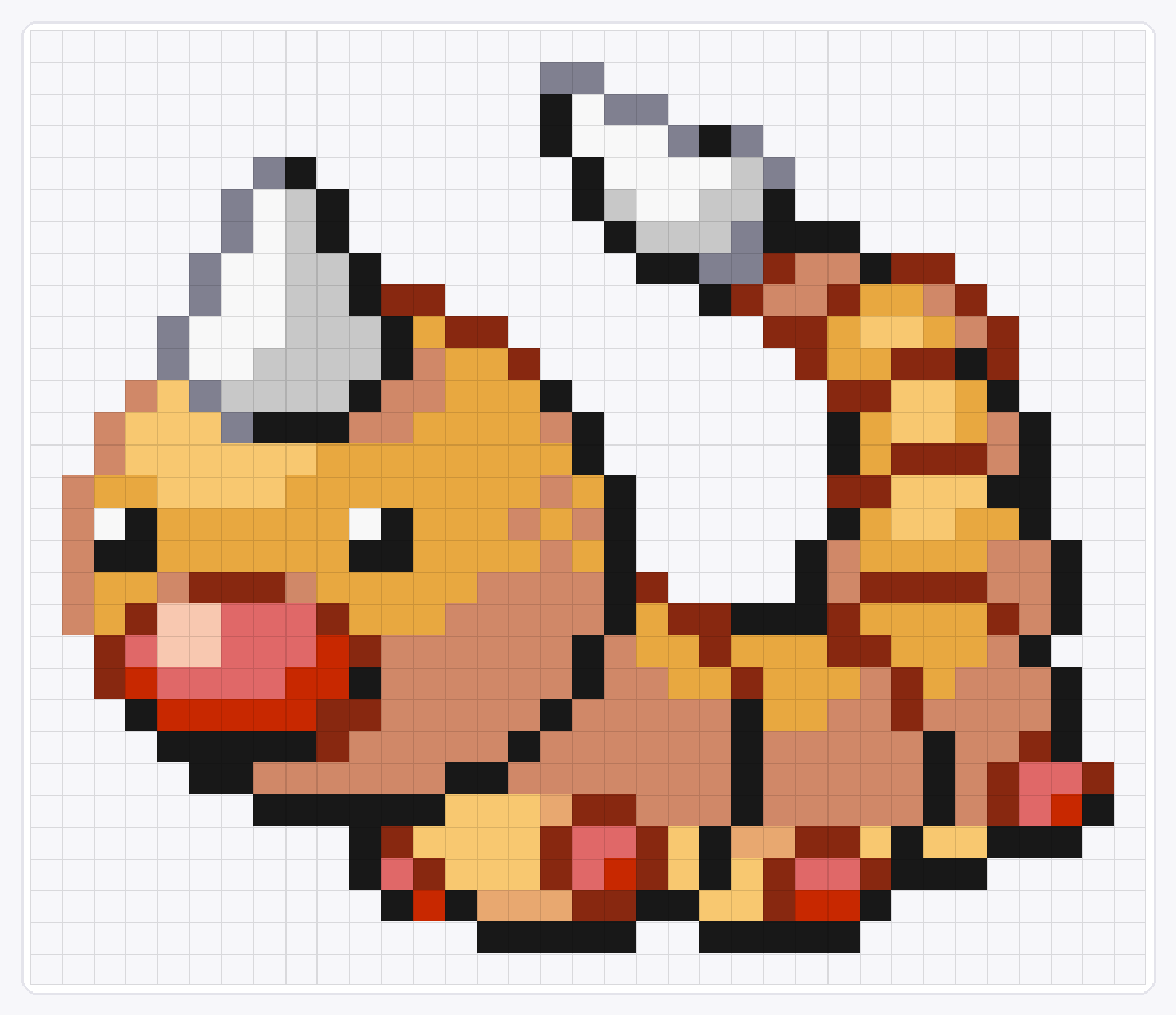 #013 Weedle — 30×35 loom bead pattern chart