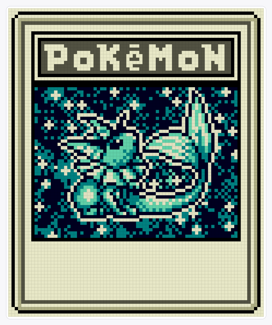#134 Vaporeon TCG (2) — 94×78 loom bead pattern chart