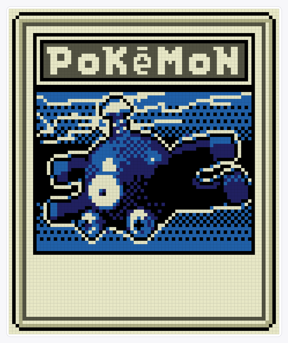 #081 Magnemite TCG — 94×78 loom bead pattern chart