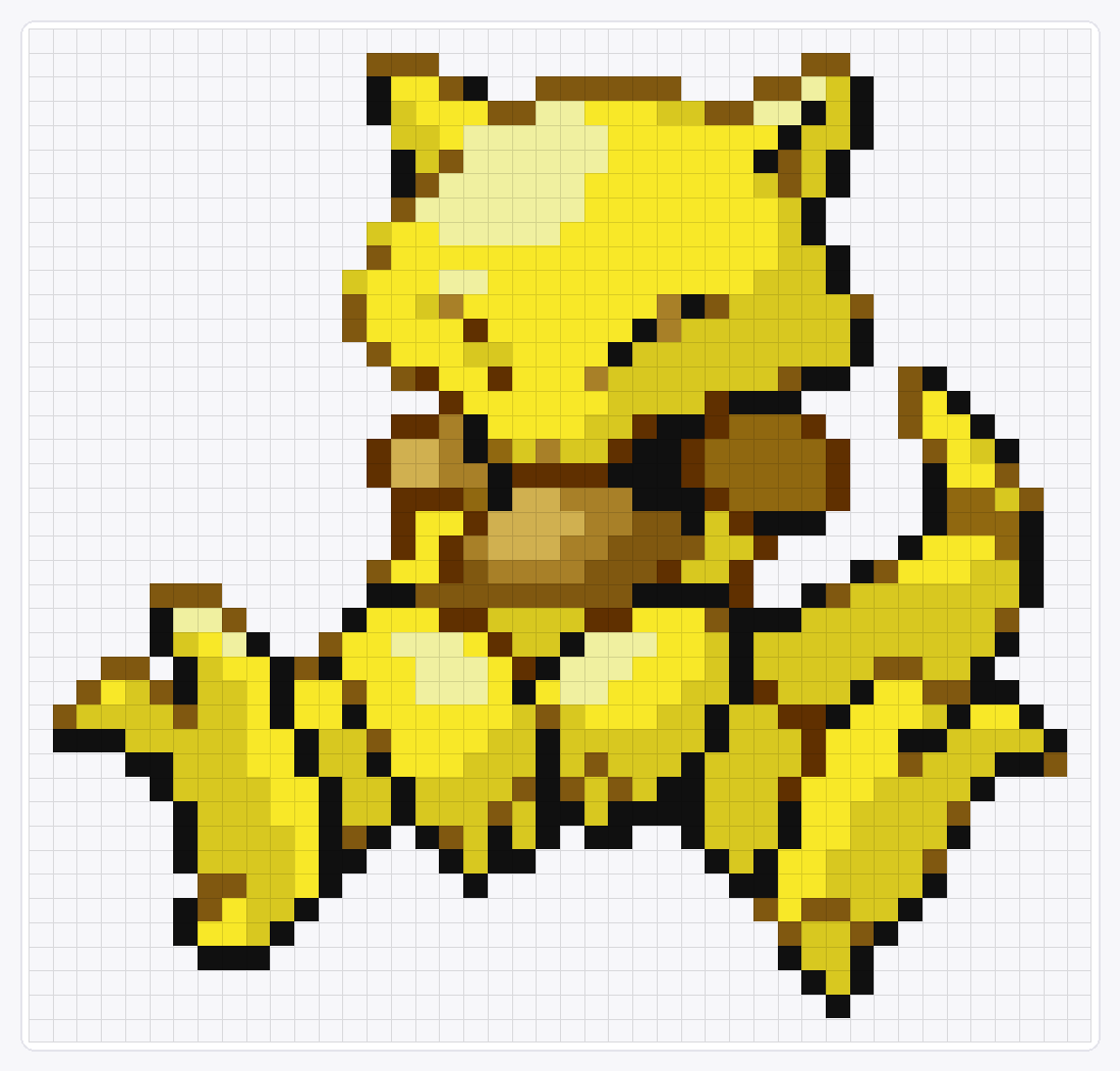#063 Abra — 42×44 loom bead pattern chart