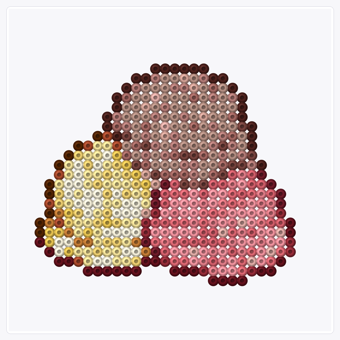 Ice Cream — Perler Bead Pattern — 32×32 perler bead pattern chart
