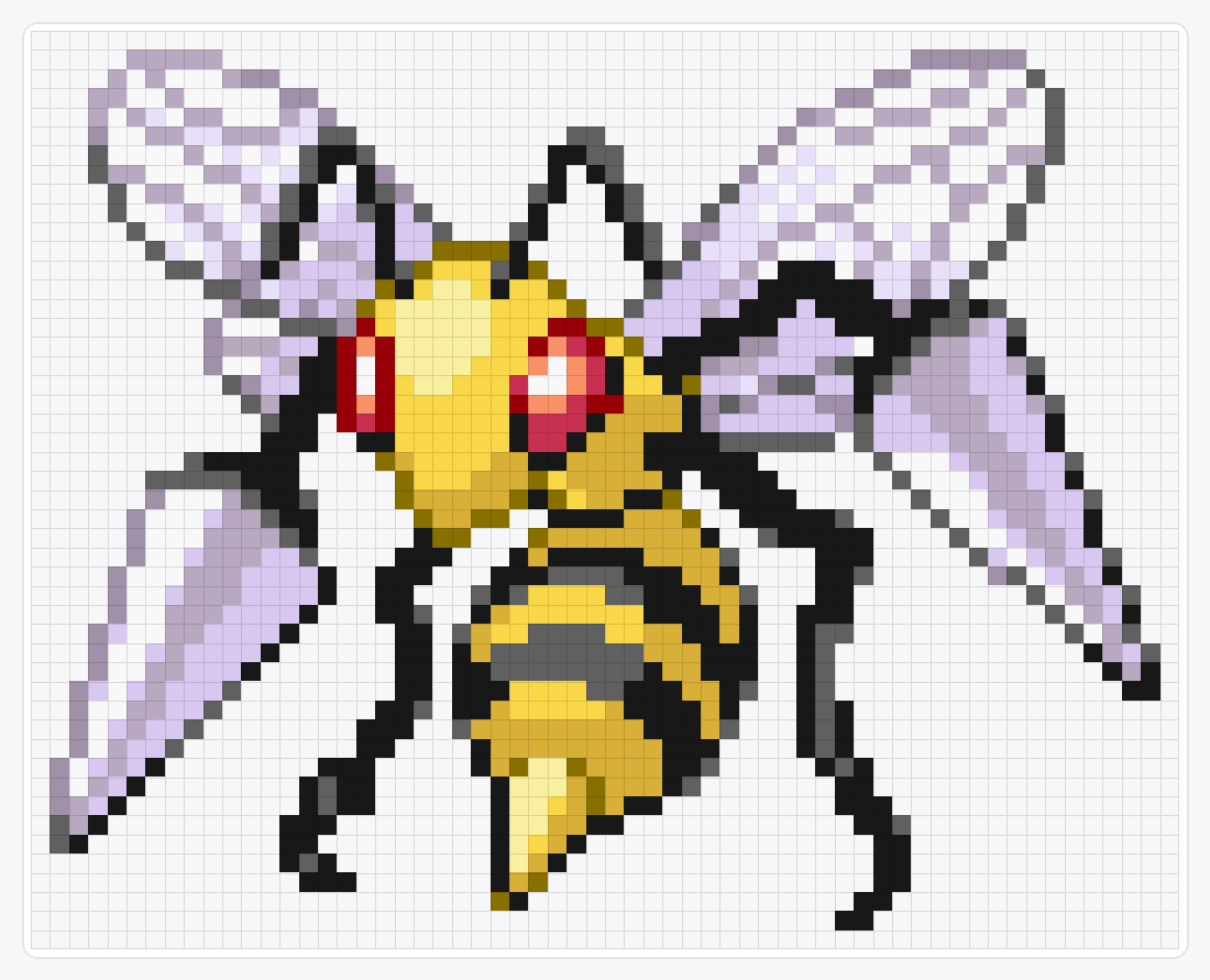 #015 Beedrill — 48×60 loom bead pattern chart