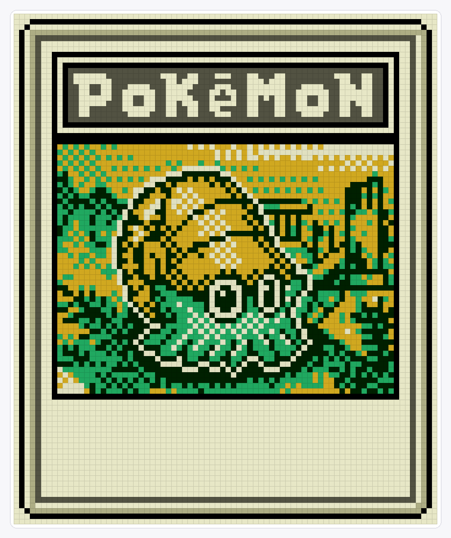 #138 Omanyte TCG — 94×78 loom bead pattern chart