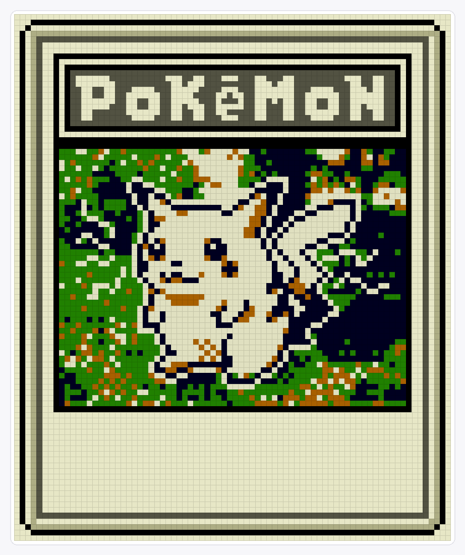 #025 Pikachu TCG (2) — 94×78 loom bead pattern chart