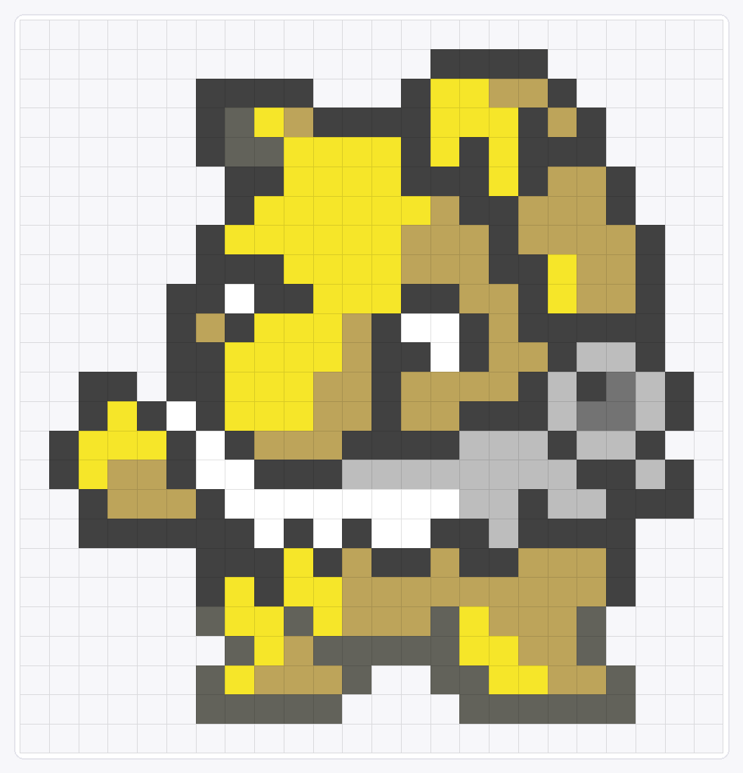 #097 Hypno Icon — 25×24 loom bead pattern chart