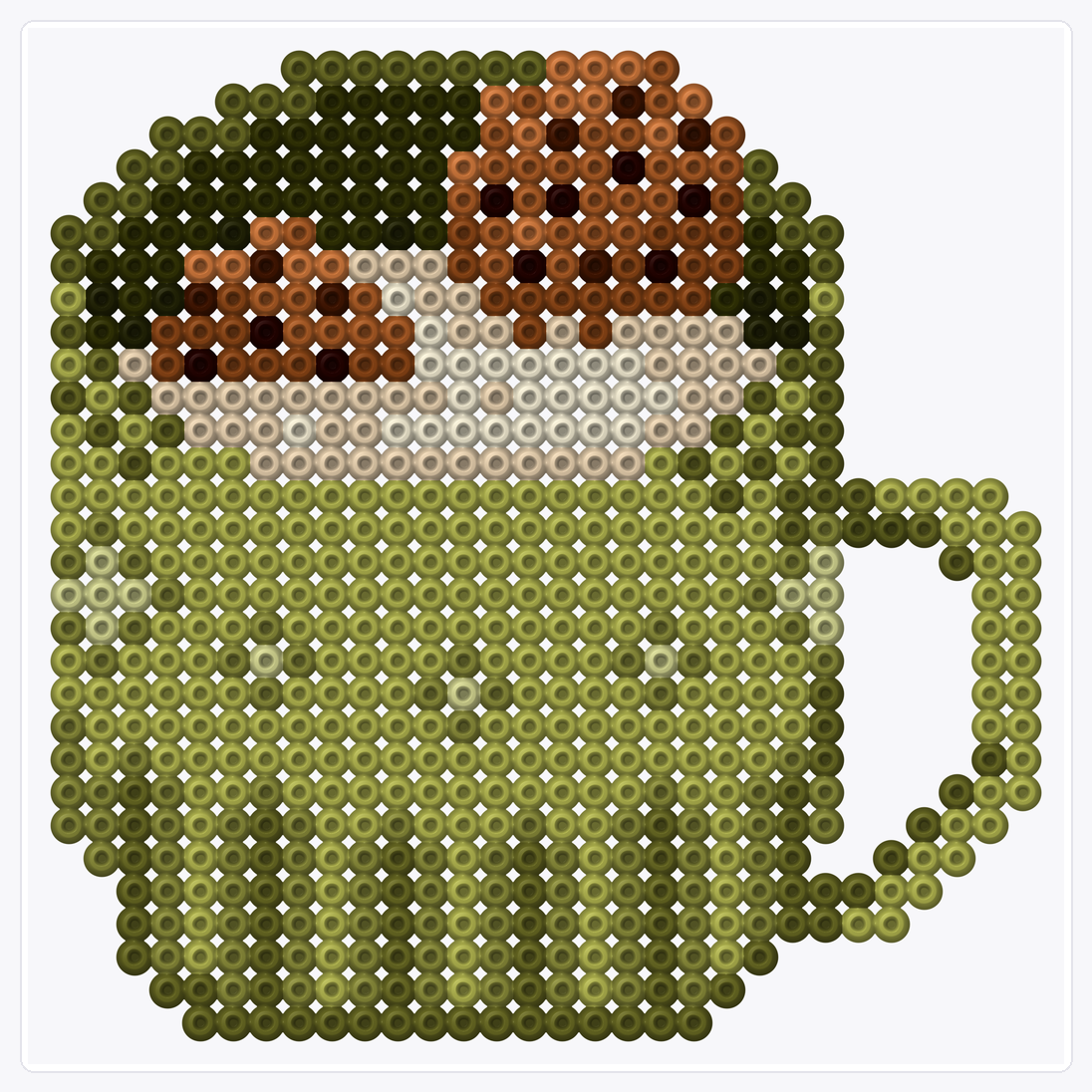 Milk And Cookies — Perler Bead Pattern — 30×30 perler bead pattern chart