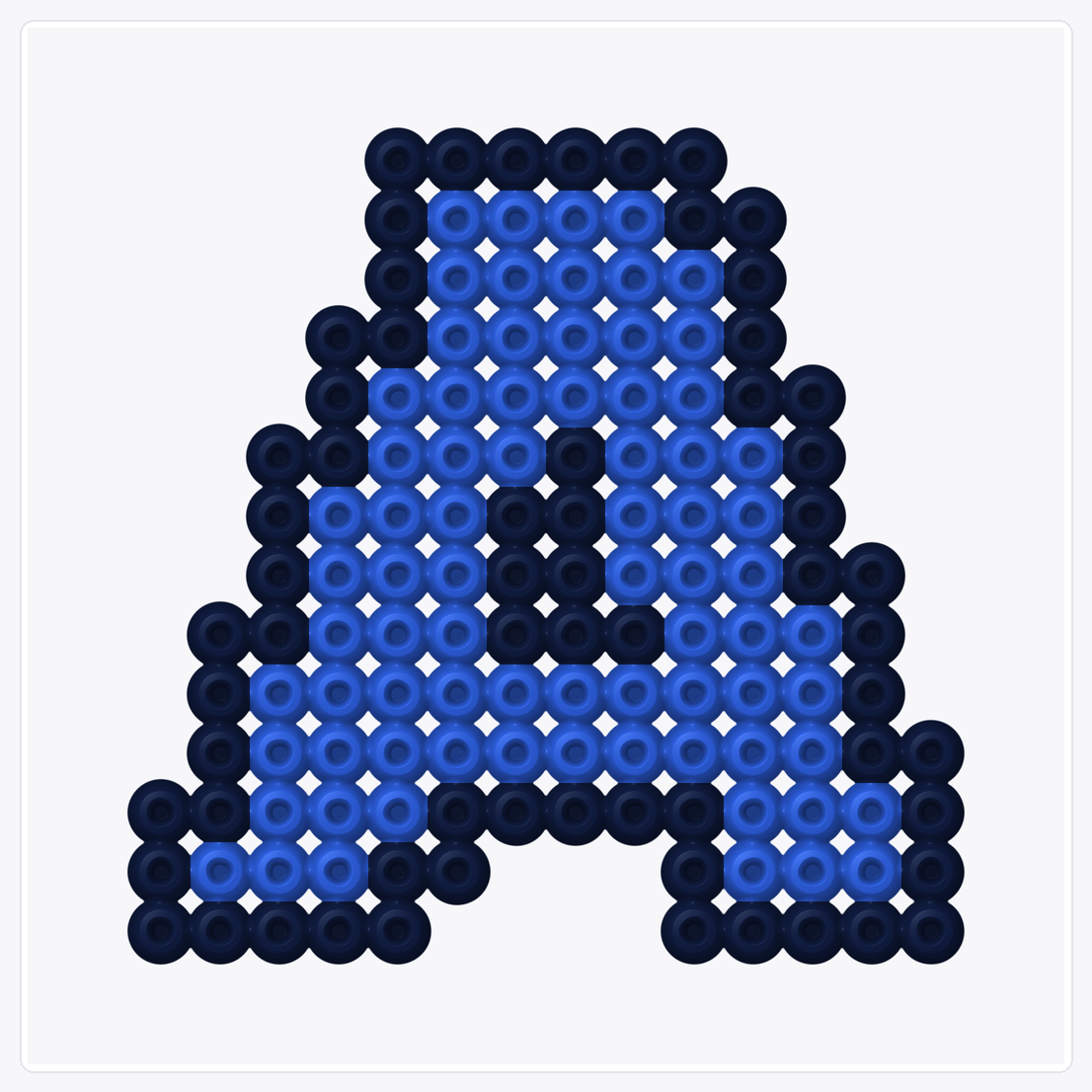 Letter A — Perler Bead Pattern — 16×16 perler bead pattern chart