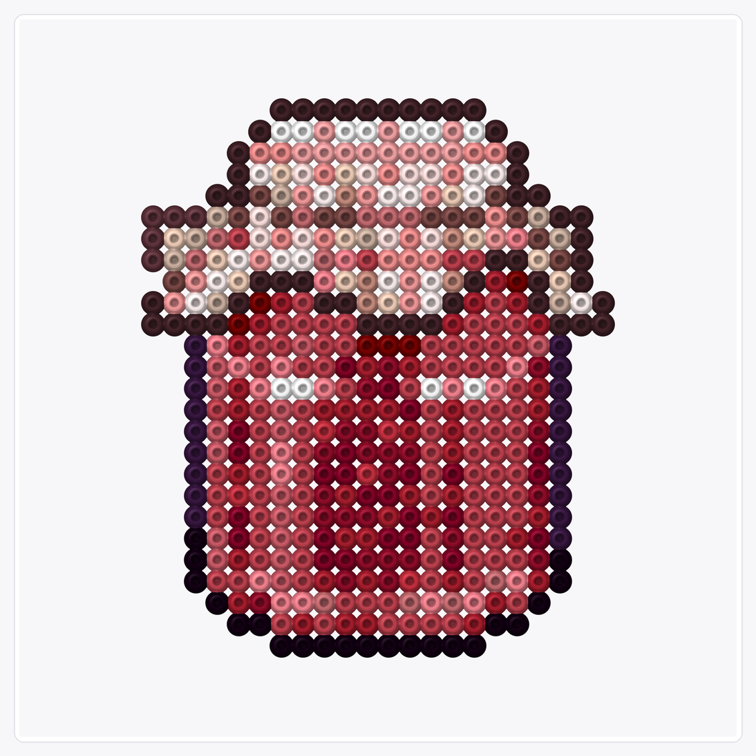 Jam Jar — Perler Bead Pattern — 32×32 perler bead pattern chart