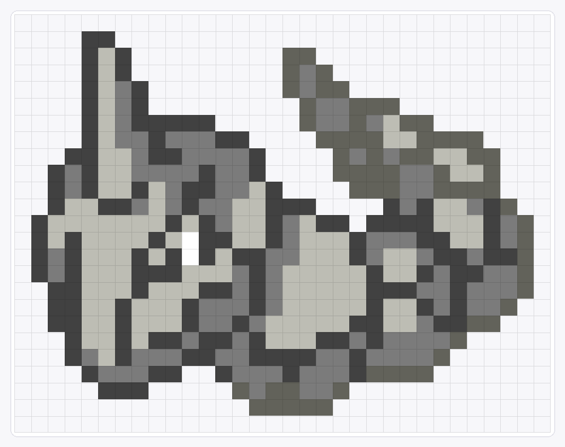 #095 Onix Icon — 25×32 loom bead pattern chart