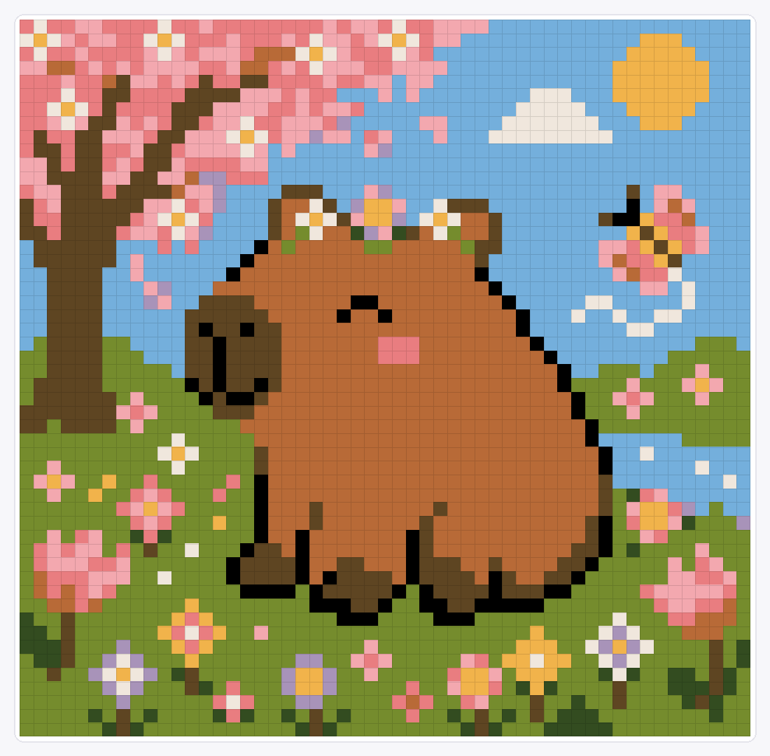 image — 52×53 loom bead pattern chart