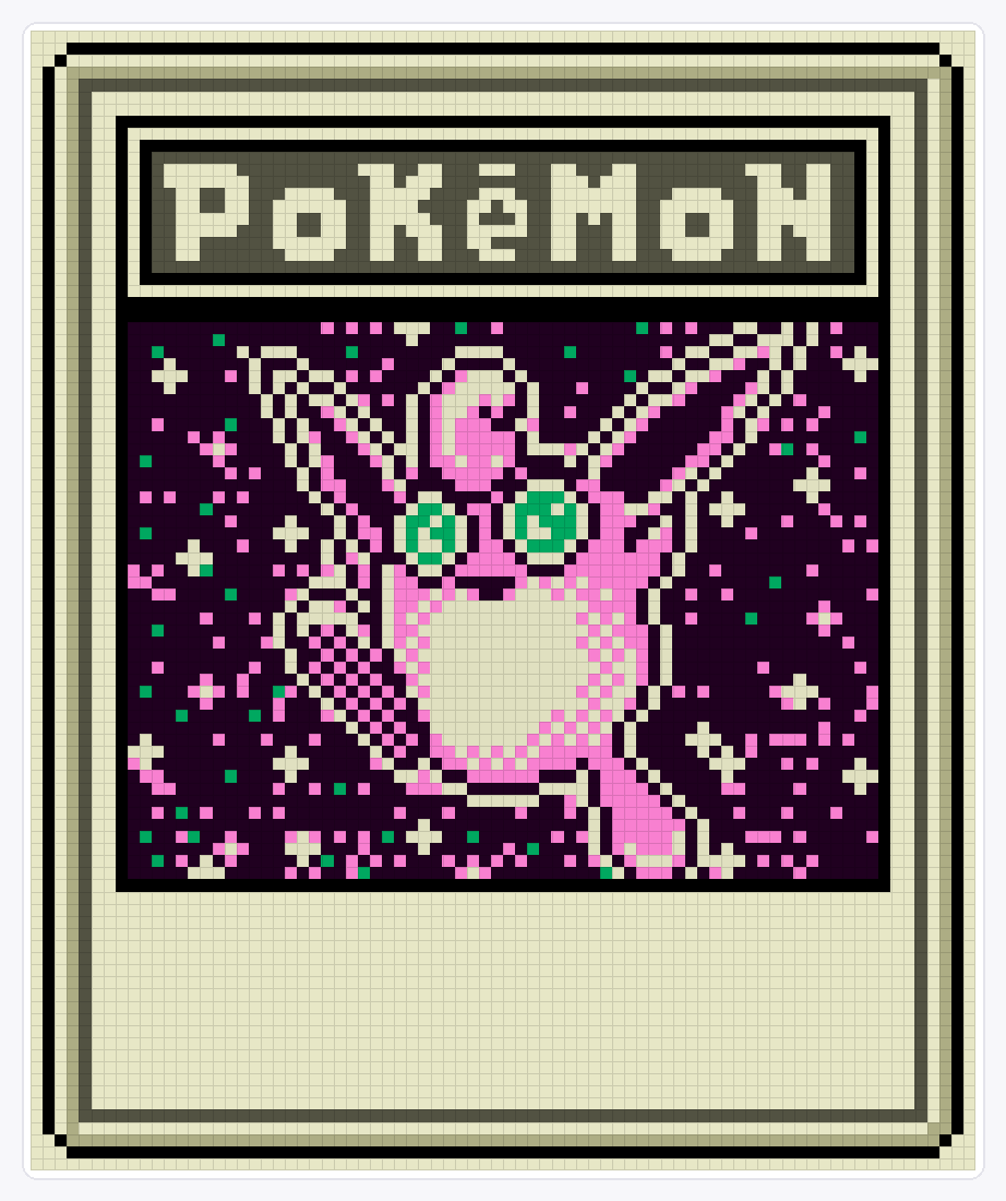 #040 Wigglytuff TCG — 94×78 loom bead pattern chart