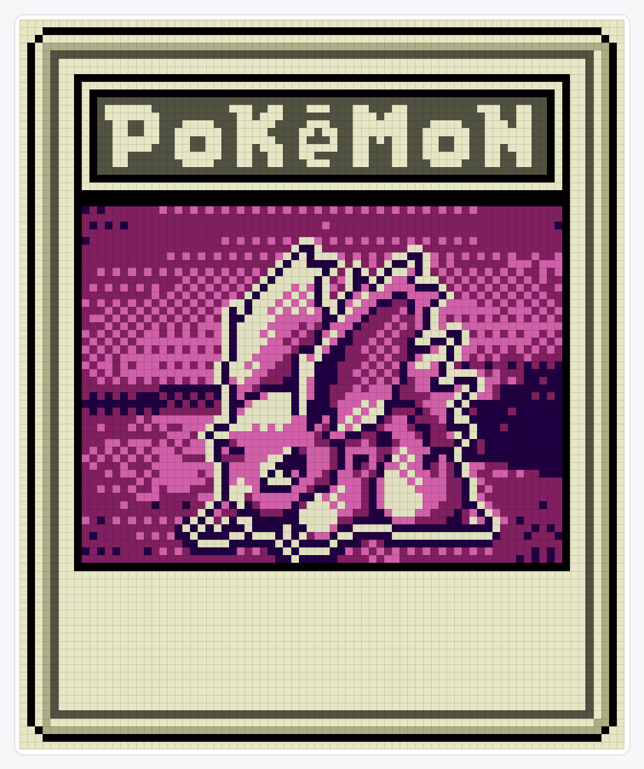 #032 Nidoran M TCG — 94×78 loom bead pattern chart