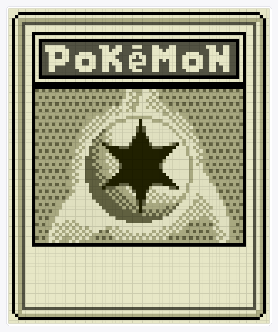 Double Colorless Energy TCG — 94×78 loom bead pattern chart