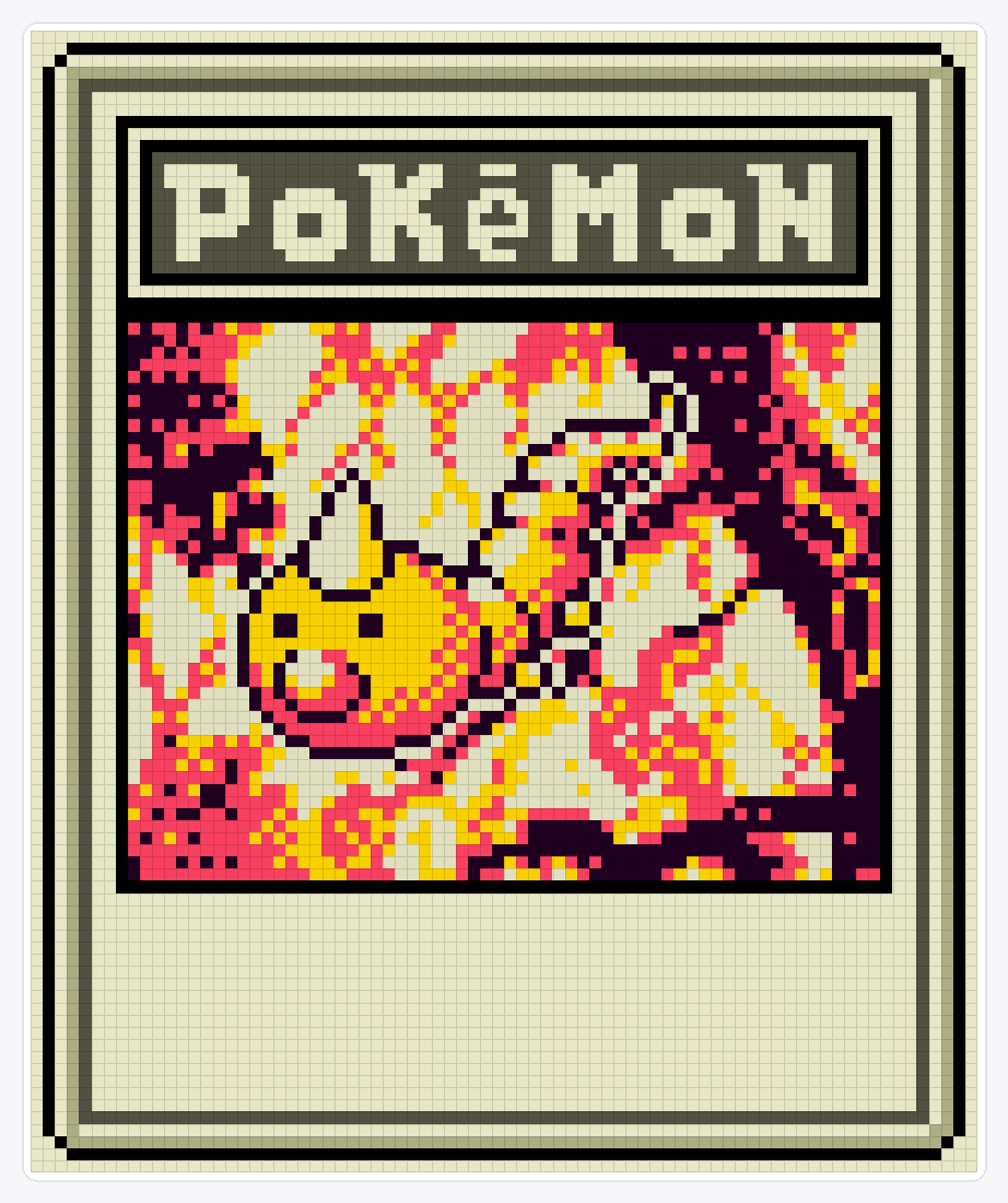 #013 Weedle TCG — 94×78 loom bead pattern chart