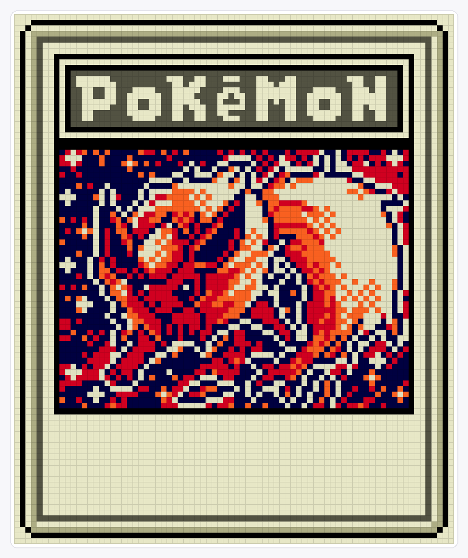 #136 Flareon TCG (2) — 94×78 loom bead pattern chart
