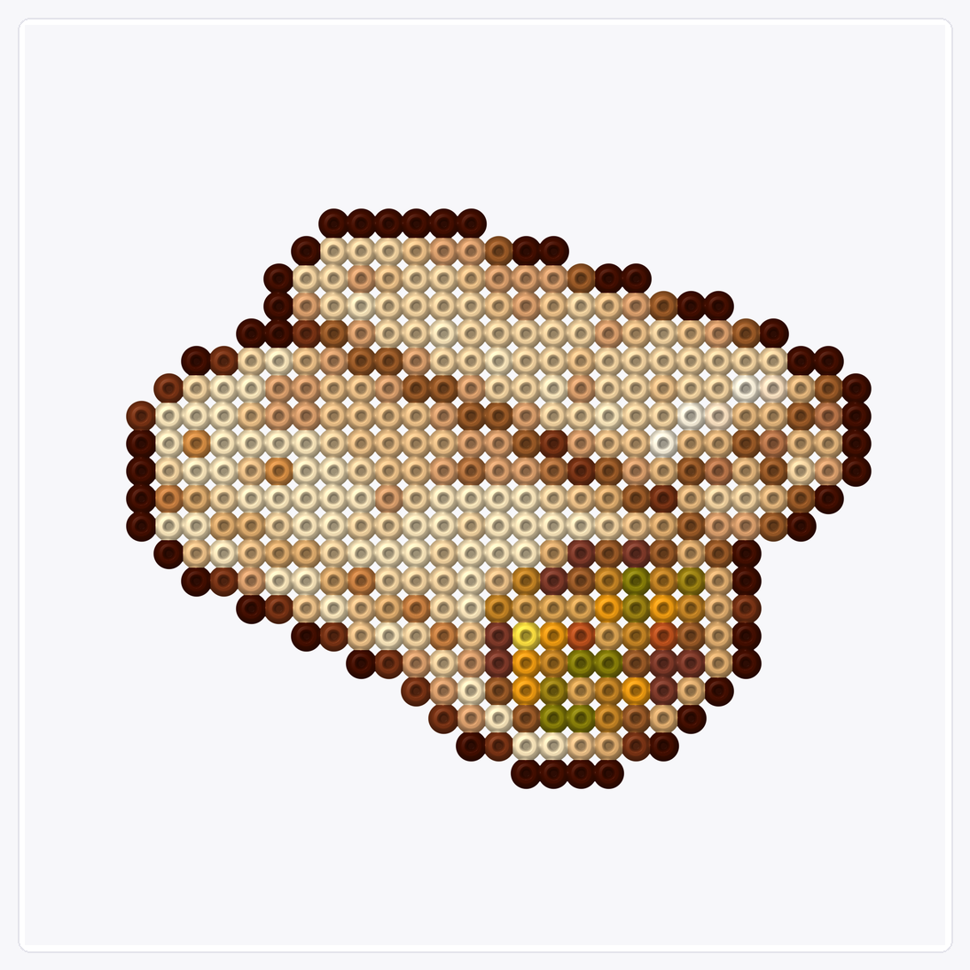 Burrito — Perler Bead Pattern — 32×32 perler bead pattern chart