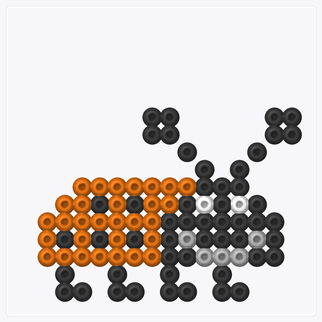 Little Ladybug — Perler Bead Pattern — 16×16 perler bead pattern chart