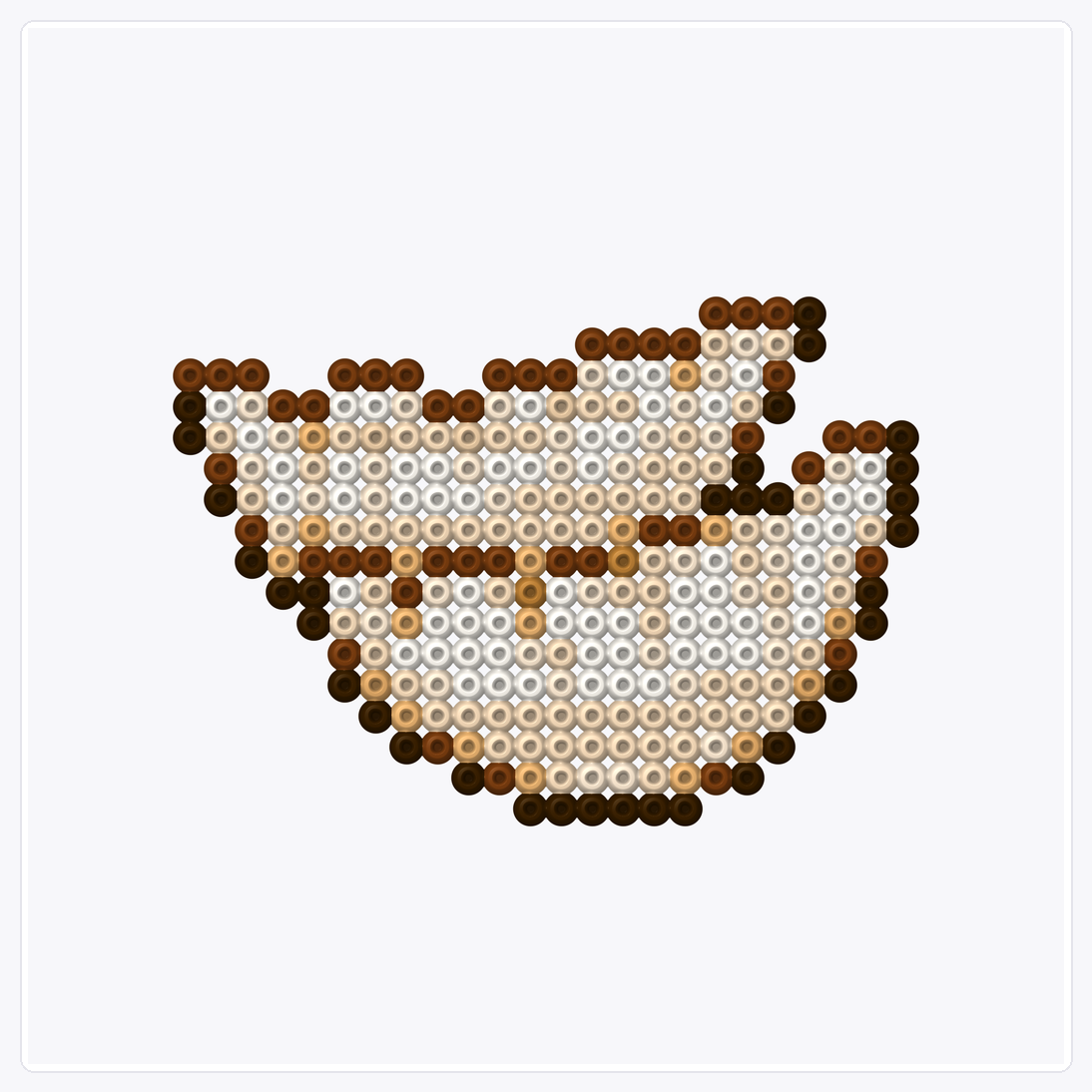 Dumplings — Perler Bead Pattern — 32×32 perler bead pattern chart