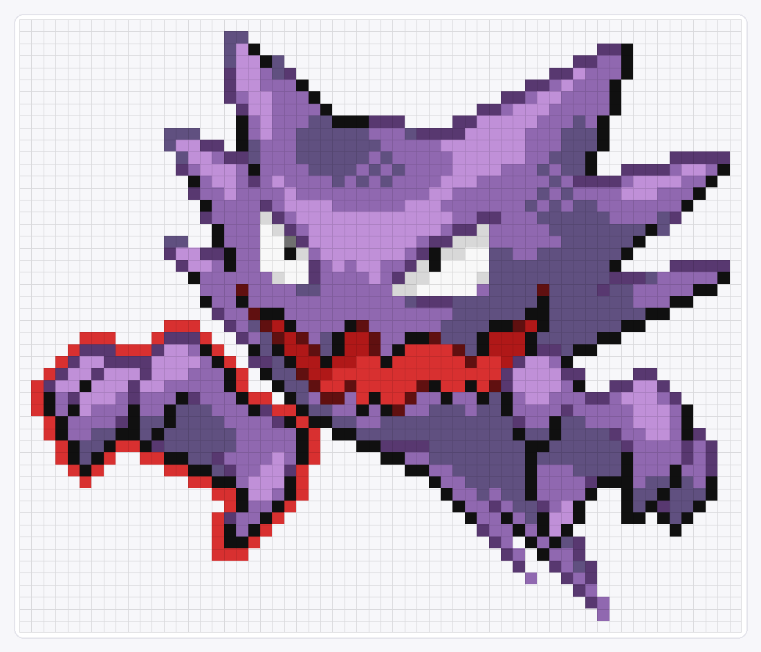 #093 Haunter — 51×60 loom bead pattern chart