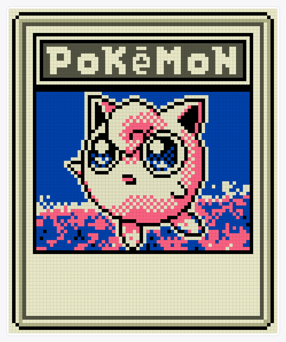 #039 Jigglypuff TCG (2) — 94×78 loom bead pattern chart