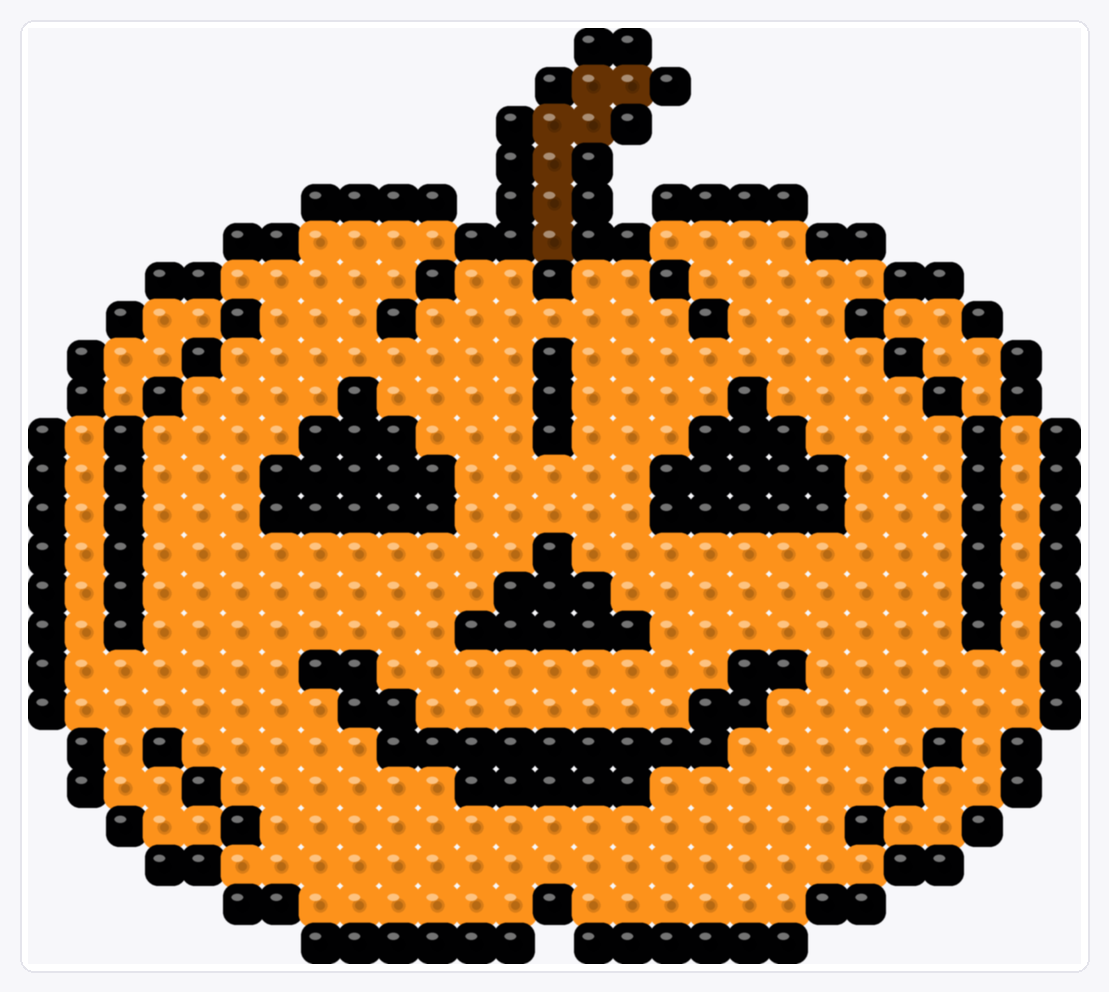 Pumpkin — 24×27 perler bead pattern chart