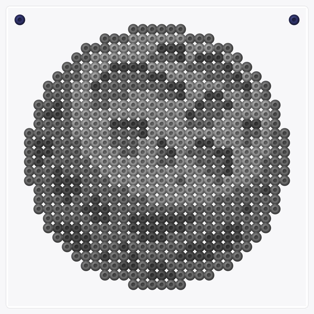 Moon — Perler Bead Pattern — 30×30 perler bead pattern chart