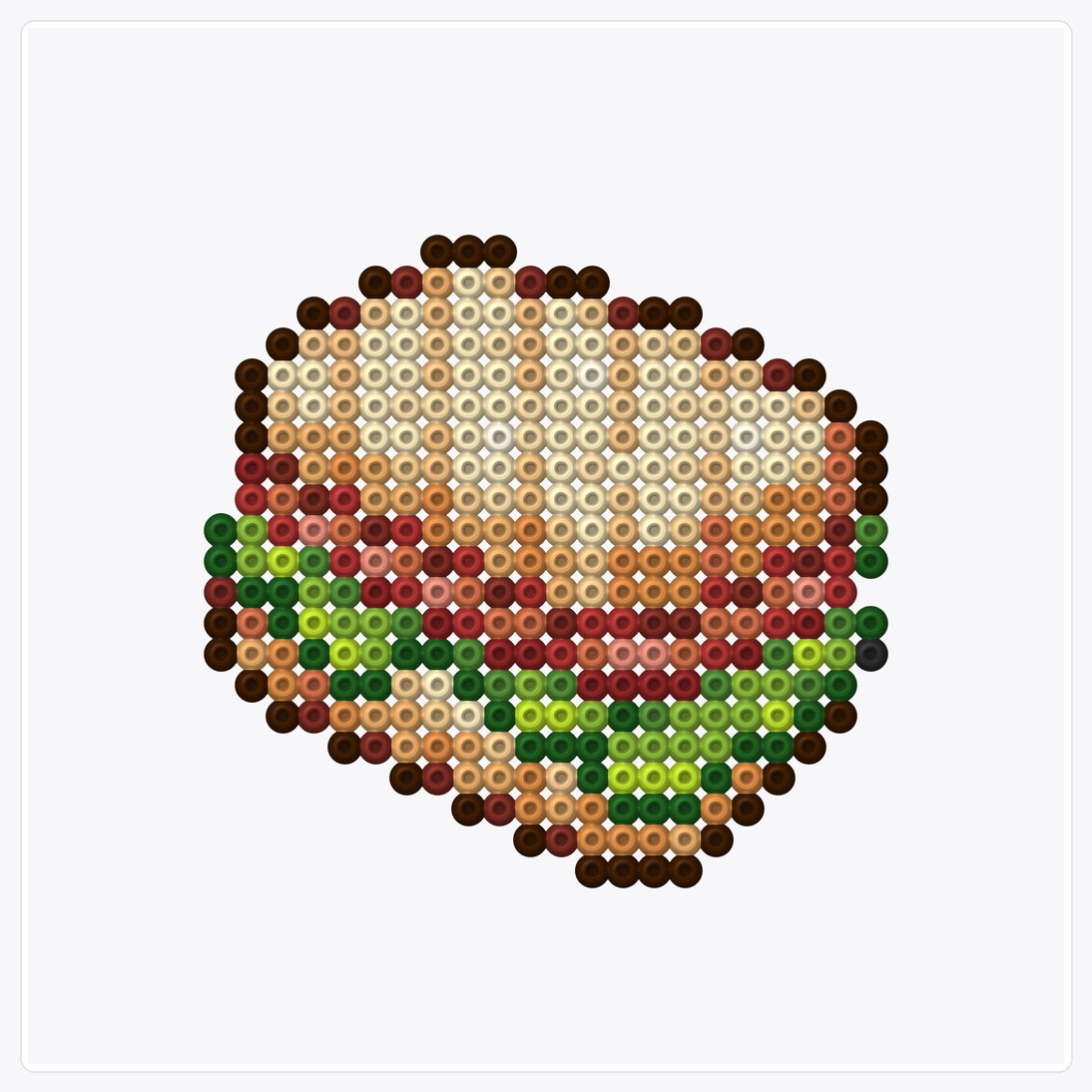Sandwich — Perler Bead Pattern — 32×32 perler bead pattern chart