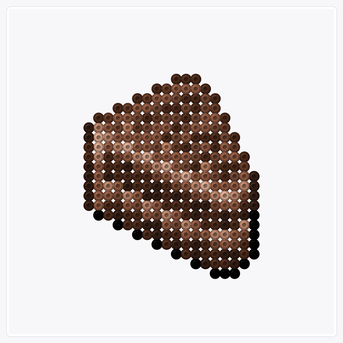 Chocolate Cake — Perler Bead Pattern — 32×32 perler bead pattern chart