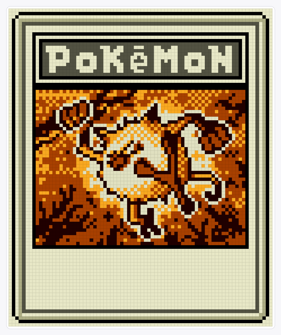 #056 Mankey TCG — 94×78 loom bead pattern chart
