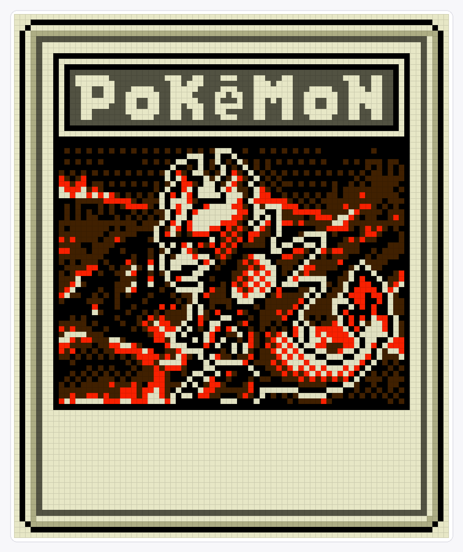 #126 Magmar TCG (2) — 94×78 loom bead pattern chart