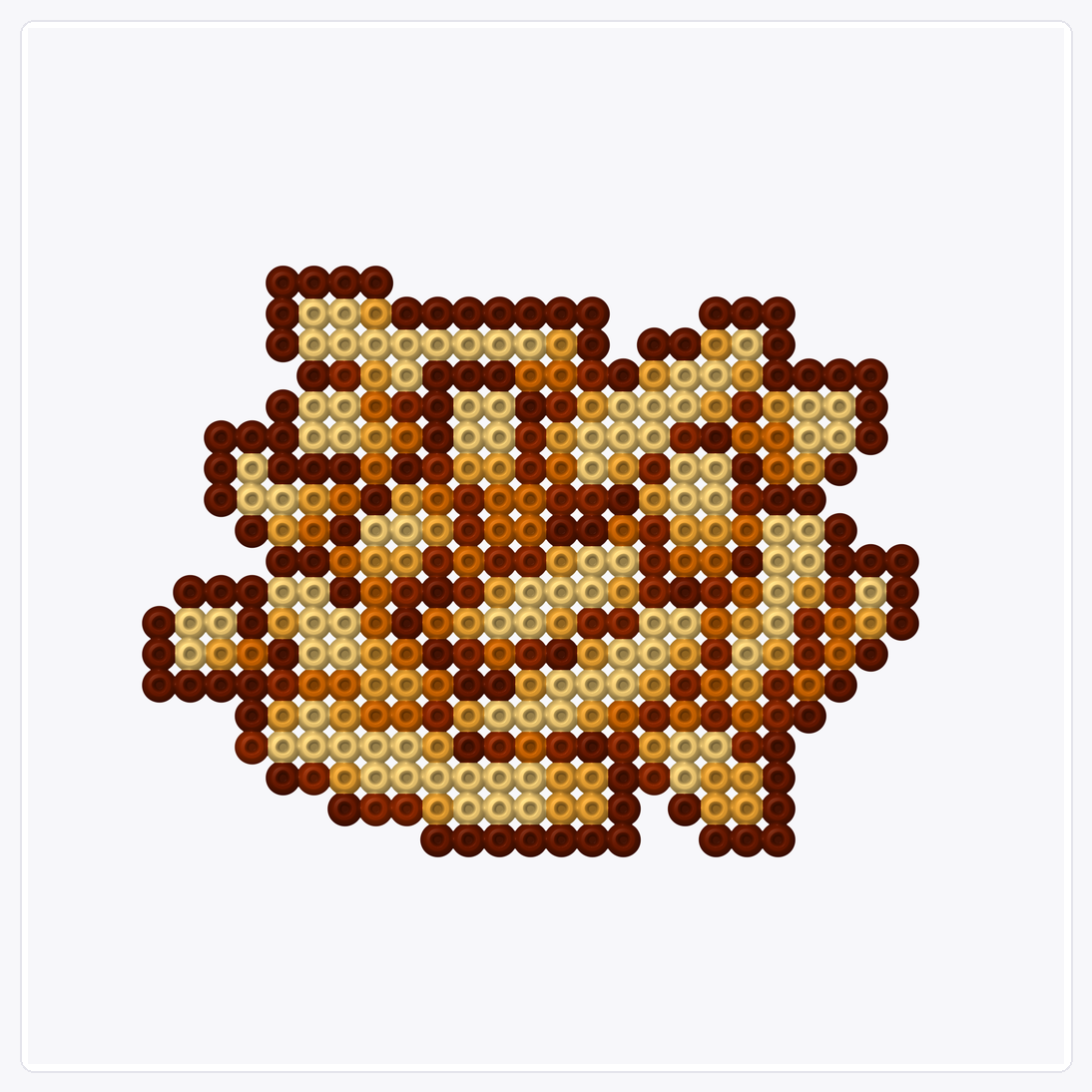 French Fries — Perler Bead Pattern — 32×32 perler bead pattern chart