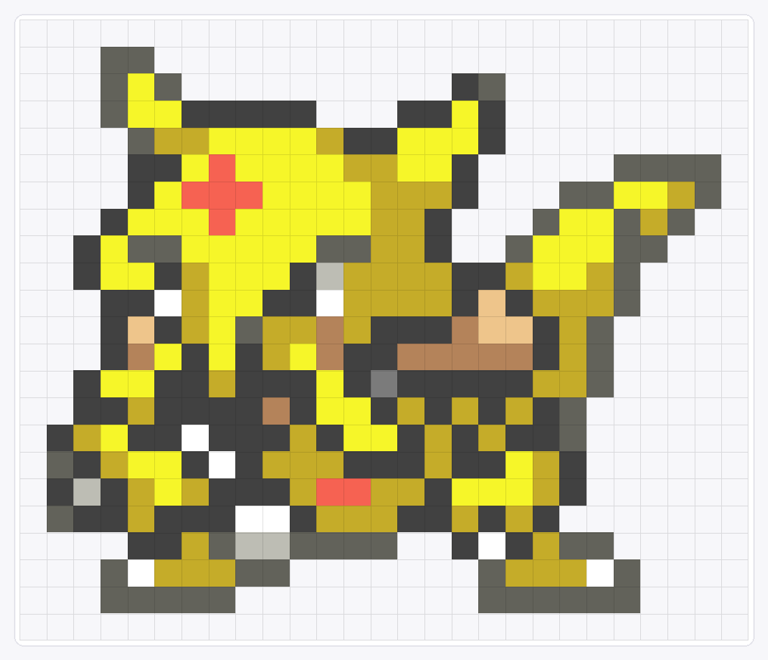 #064 Kadabra Icon — 23×27 loom bead pattern chart