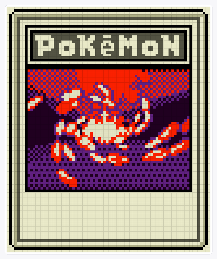 Super Energy Removal TCG — 94×78 loom bead pattern chart