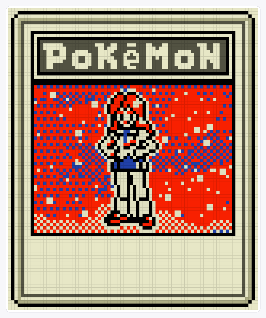 Lass TCG — 94×78 loom bead pattern chart