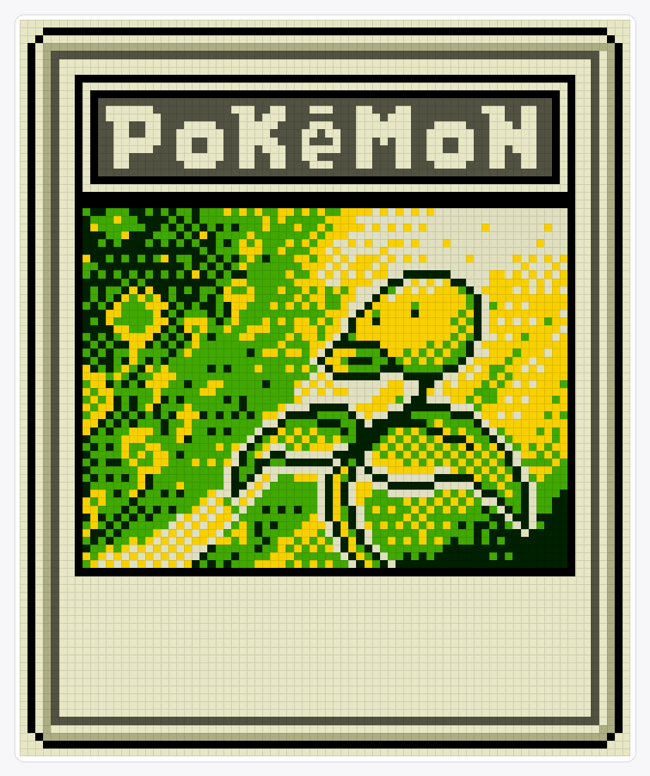 #069 Bellsprout TCG — 94×78 loom bead pattern chart