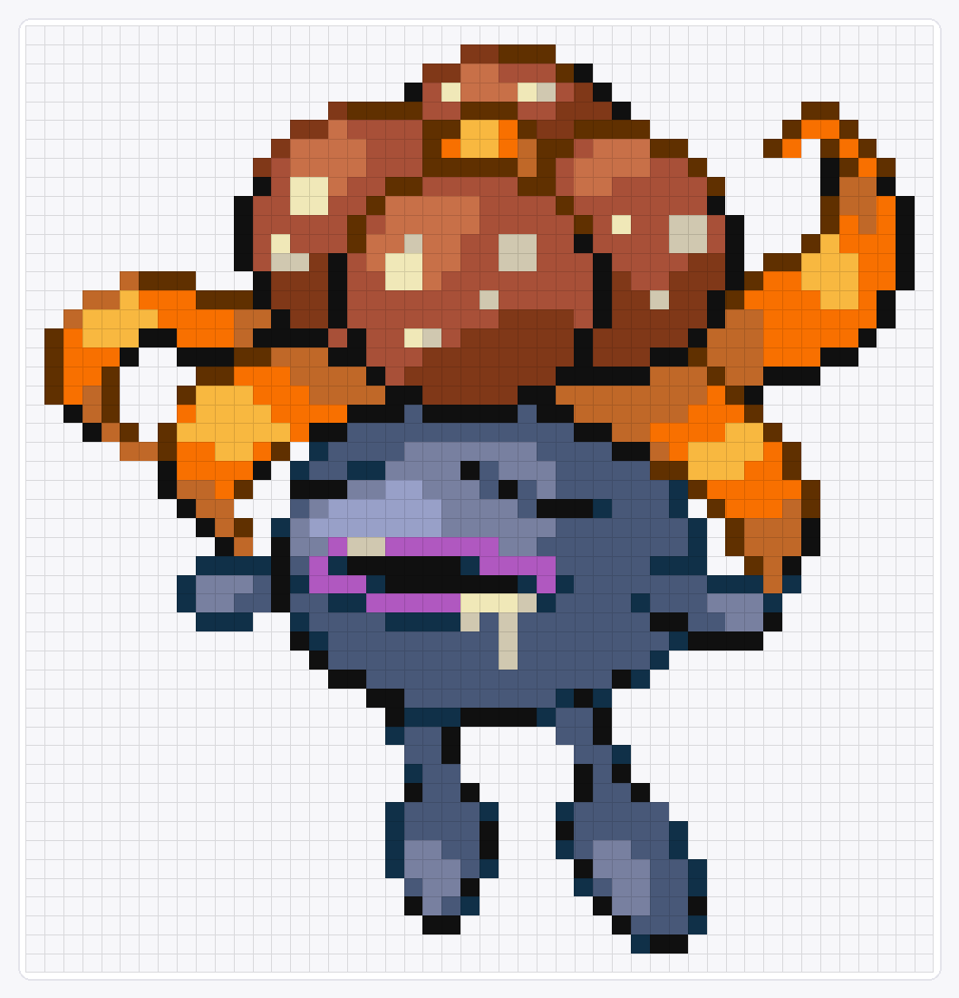 #044 Gloom — 50×48 loom bead pattern chart