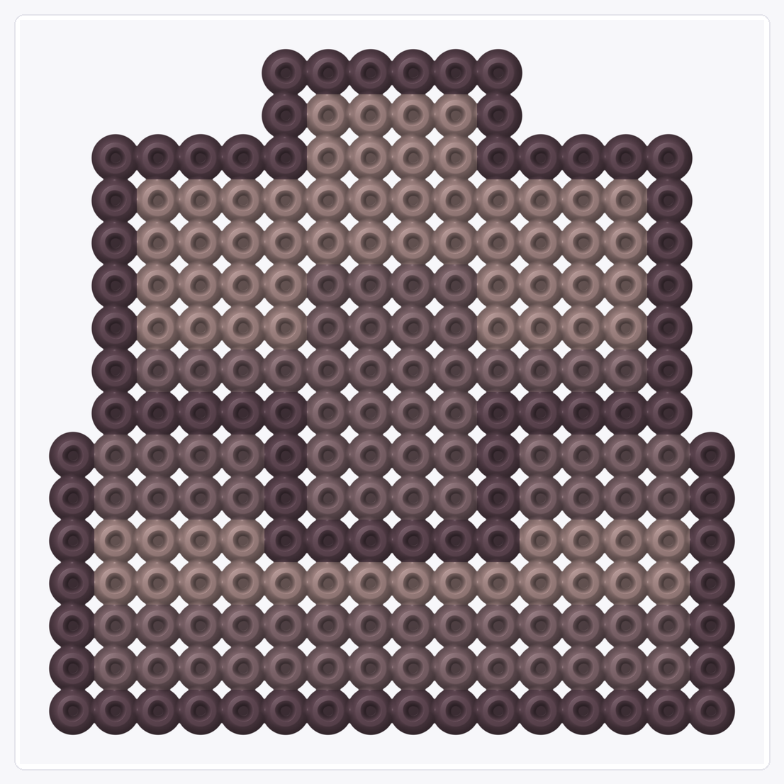 Grave Marker — Perler Bead Pattern — 16×16 perler bead pattern chart