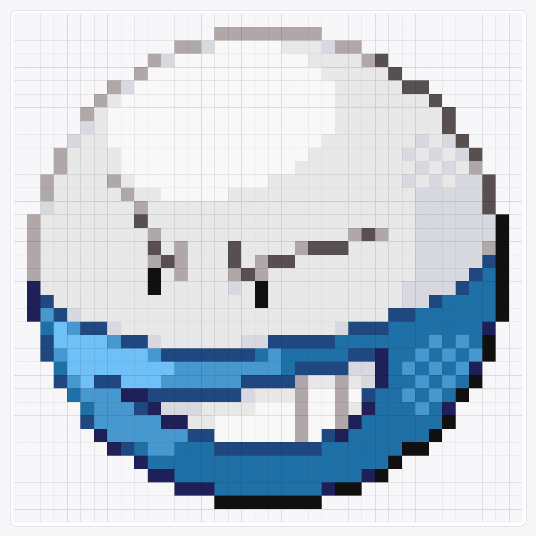 #101 Electrode Shiny — 38×38 loom bead pattern chart