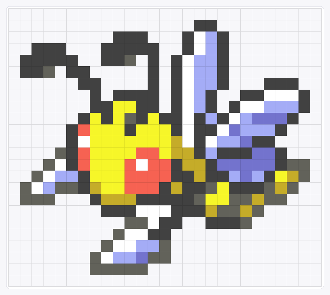 #015 Beedrill Icon — 24×27 loom bead pattern chart